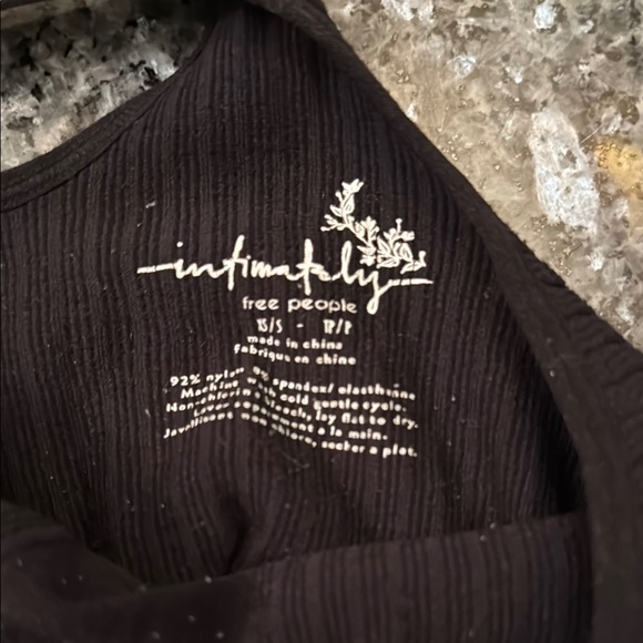 Free People Black Ribbed Halter Top - Picture 3 of 3